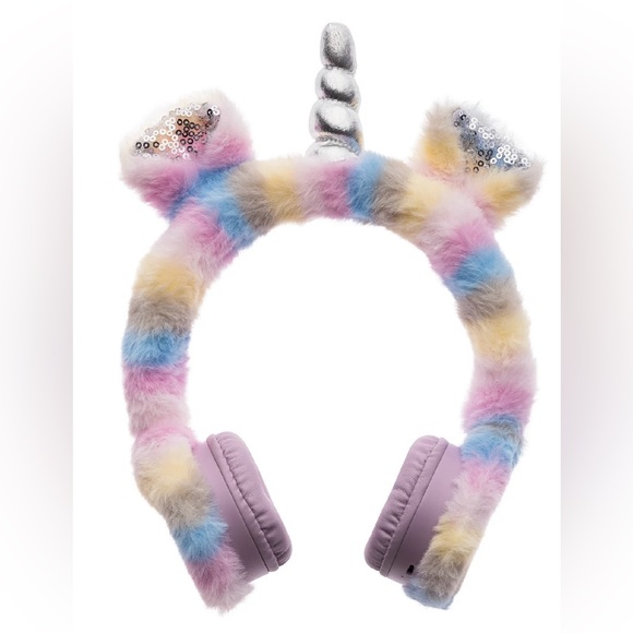 Kids Smartwatch with Bluetooth headphones Fuzzy Unicorn on ear piece - Picture 6 of 6